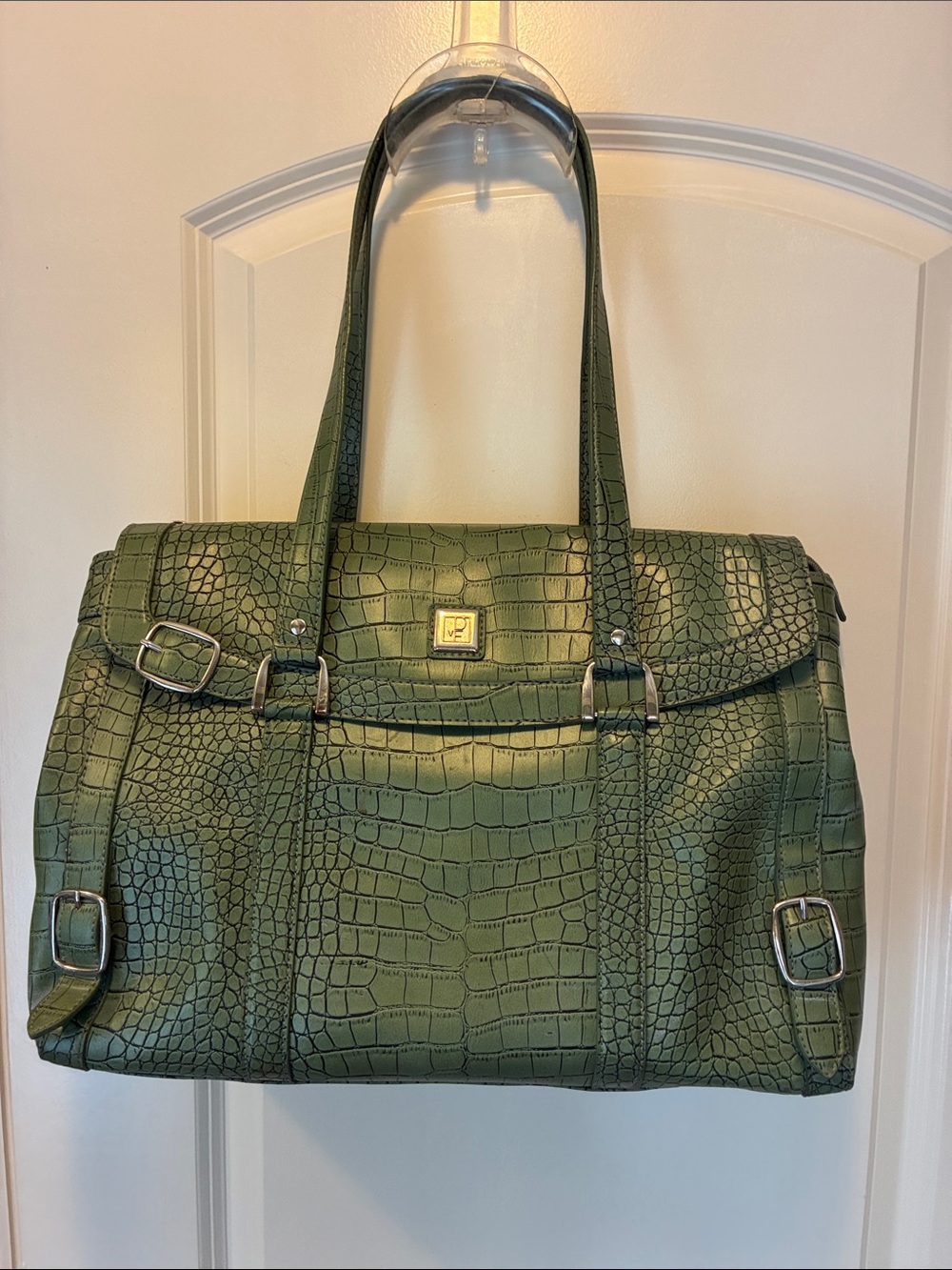 Diane Von Furstenburg Green leather bag